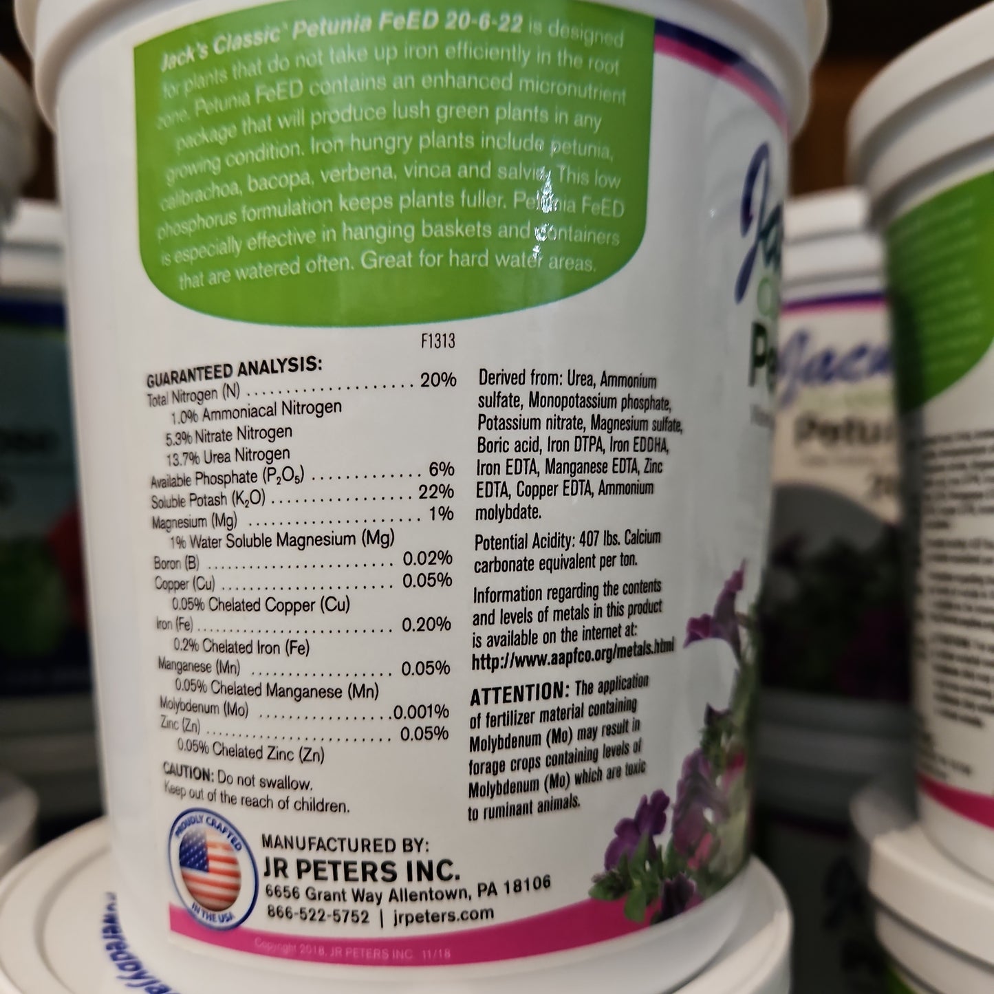 Jacks Petunia Feed 1.5lb