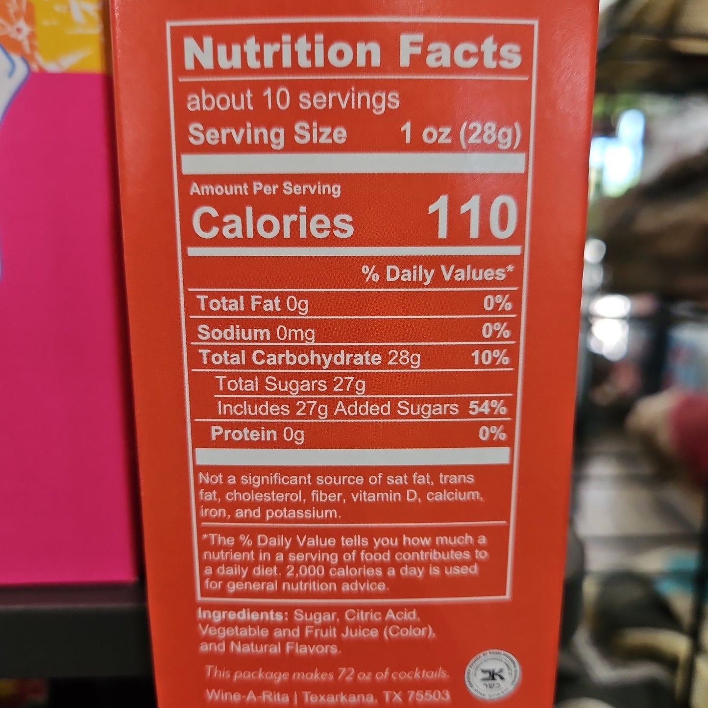Wine A Rita Strawberry Mango Box 10oz