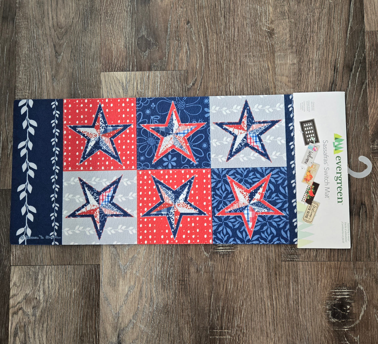 Switch Mat Red White and Blue Stars