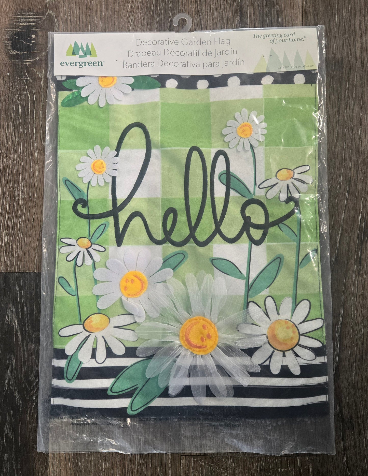 Garden Flag Hello Daisy