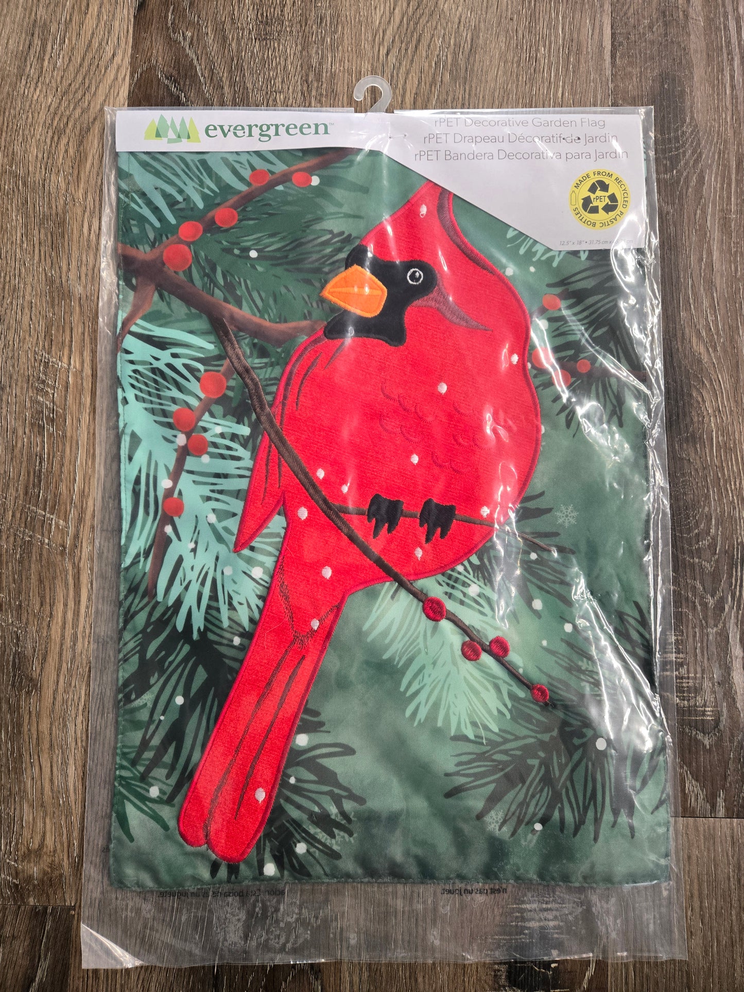 Garden Flag Cardinal In Pines