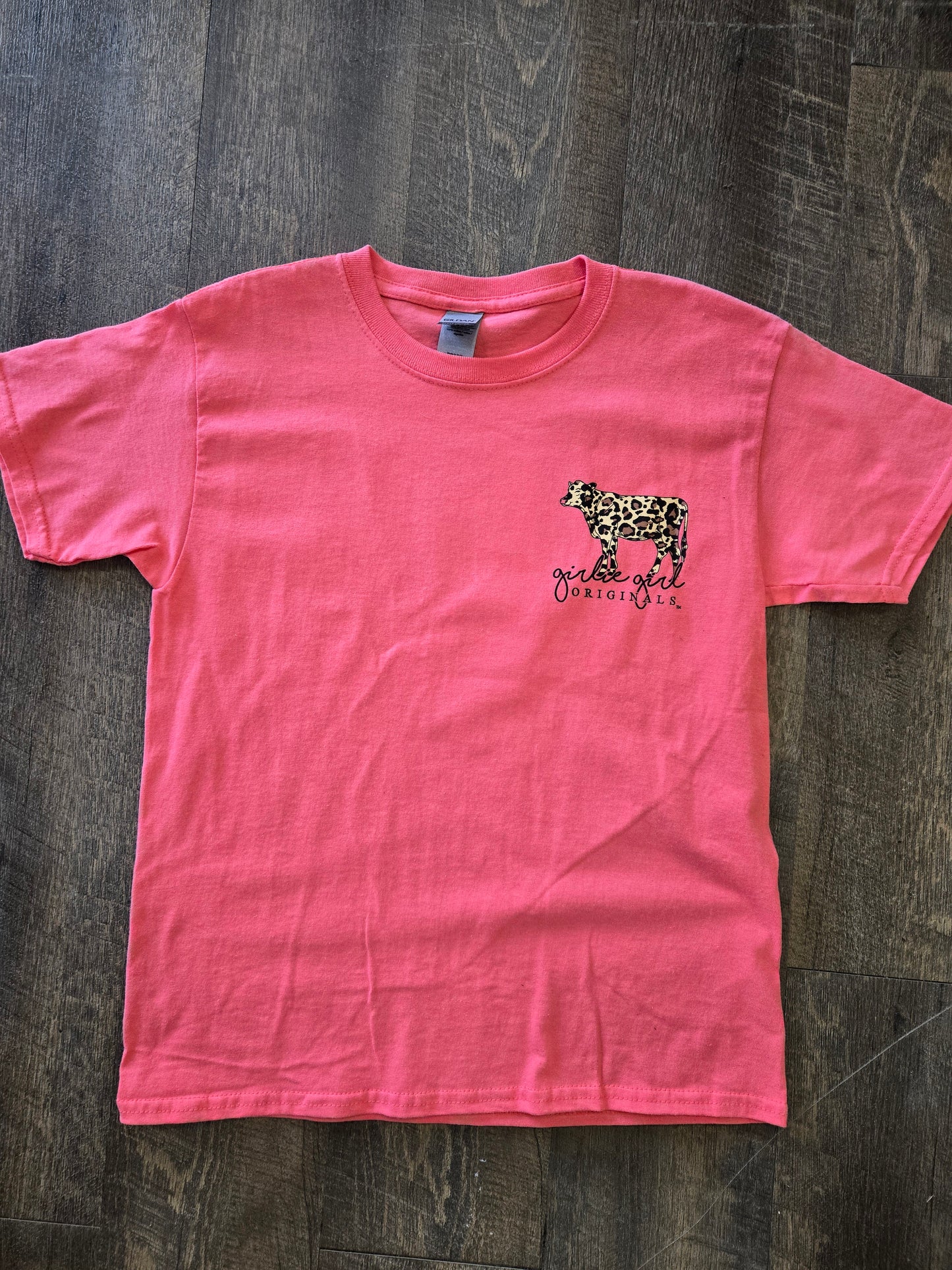 GG Tshirt Leopard Cow Coral YM