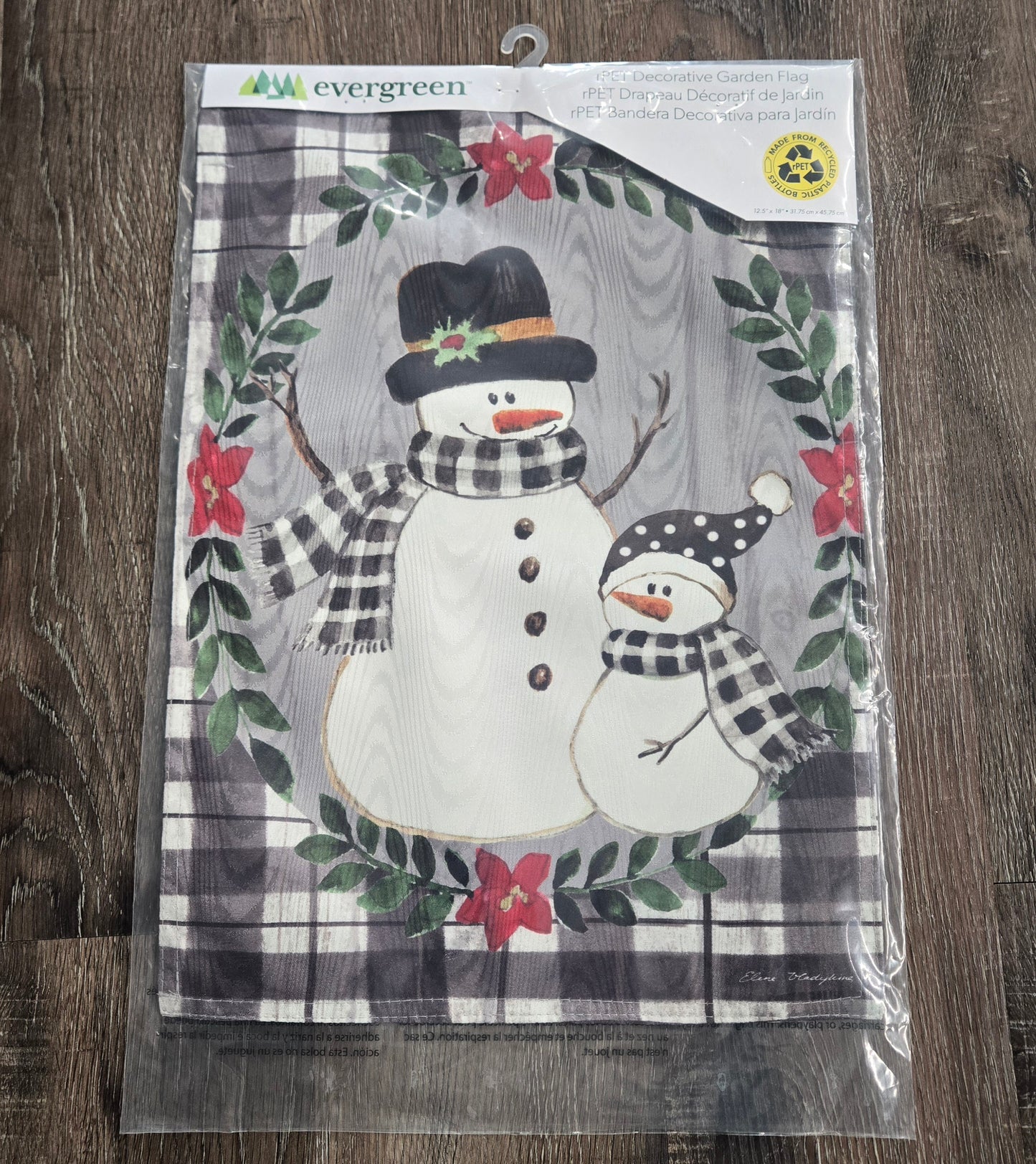 Garden Flag Country Snowman
