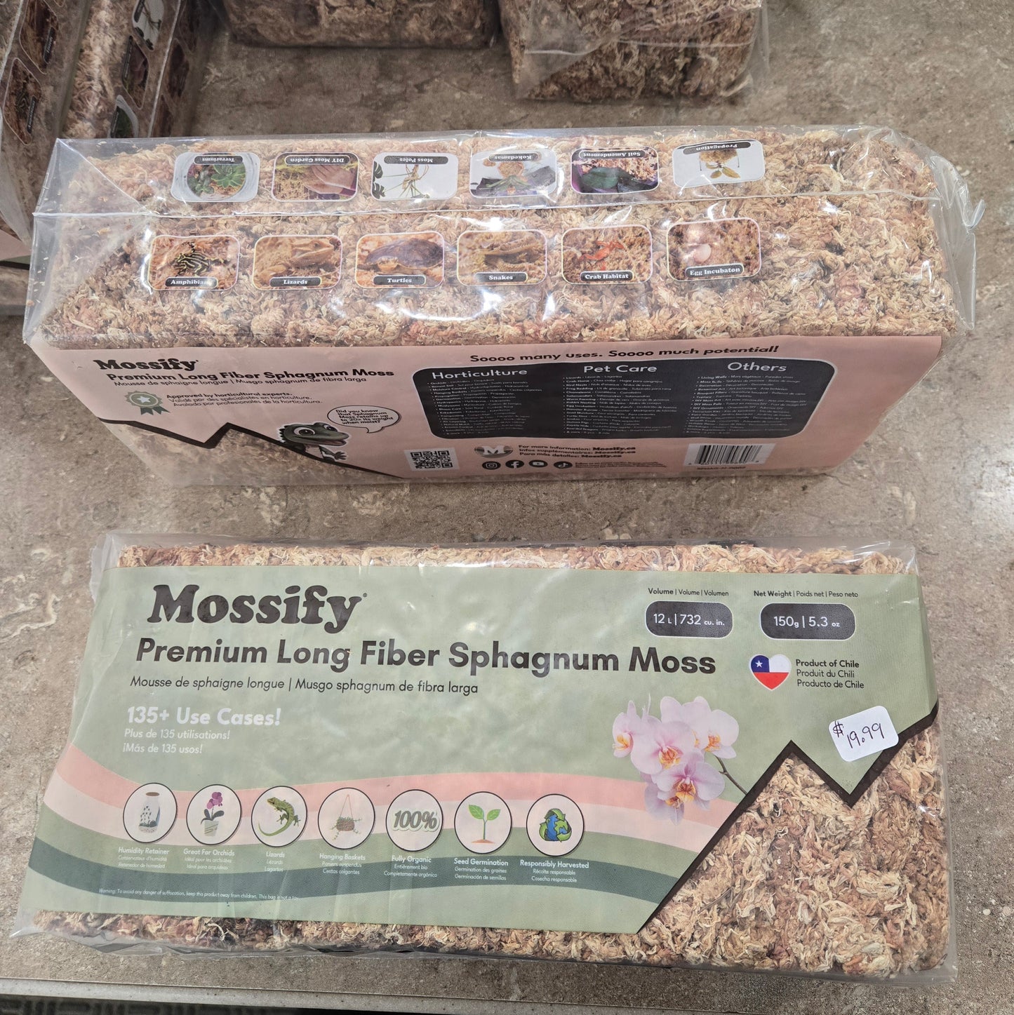 Premium Long Fiber Sphagnum Moss - 150g