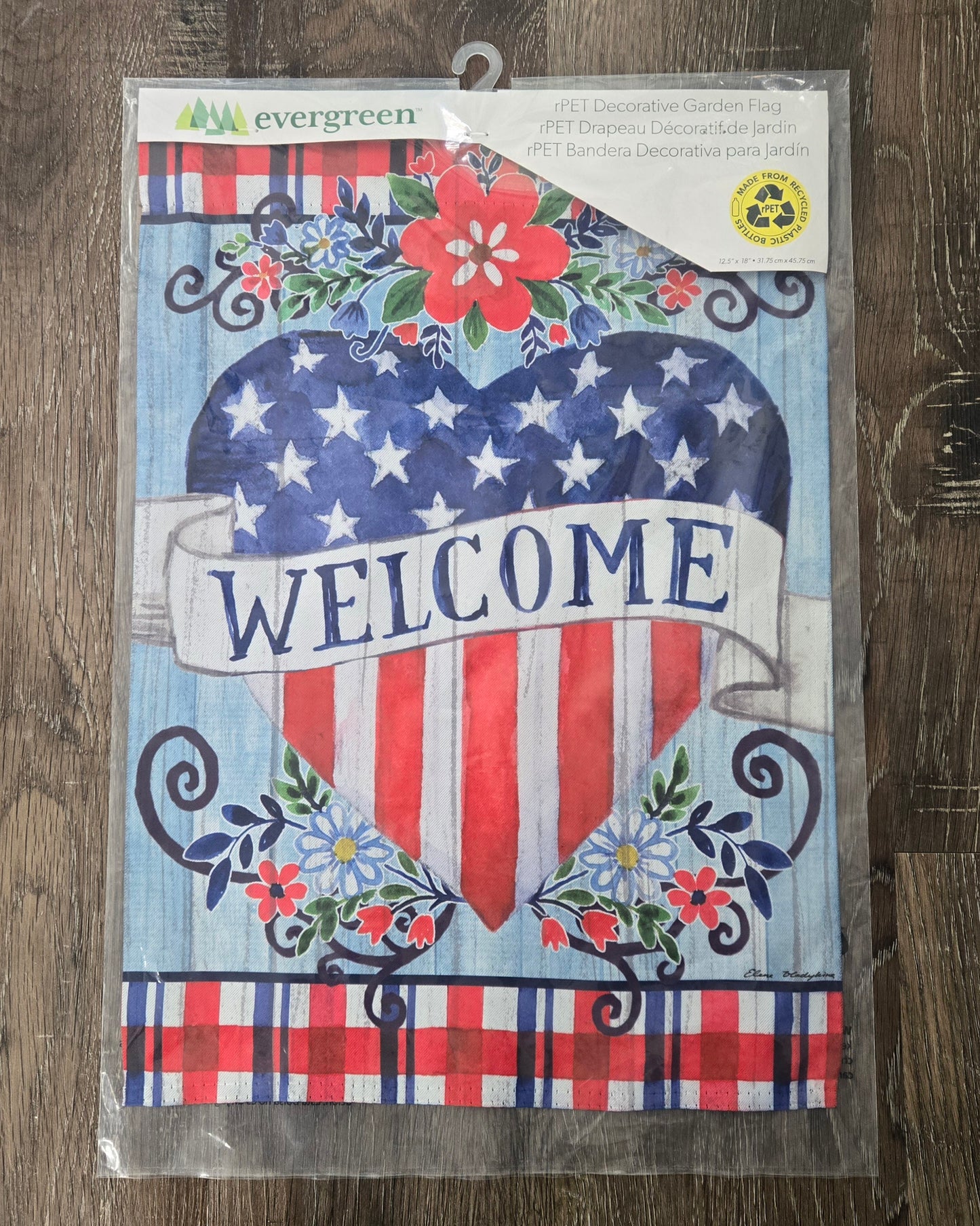 Garden Flag Welcome Heart