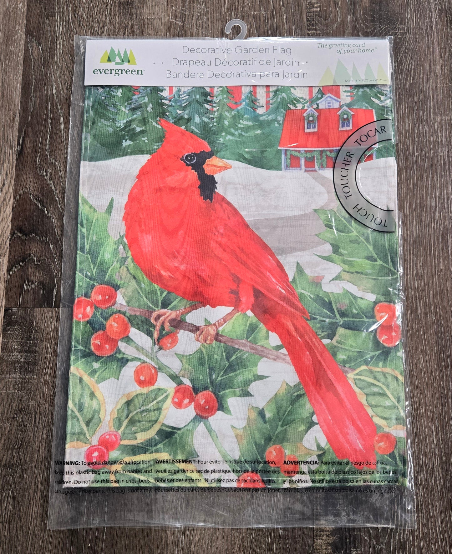 Garden Flag Cardinal Holiday Farmhouse