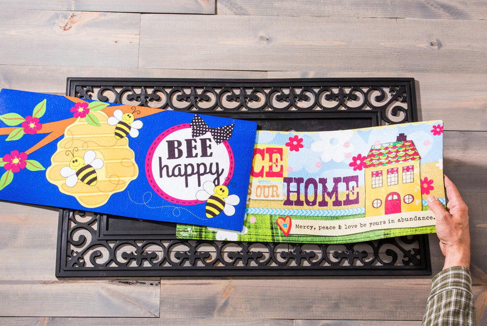 Switch Mat Tray Black Fleur Scroll