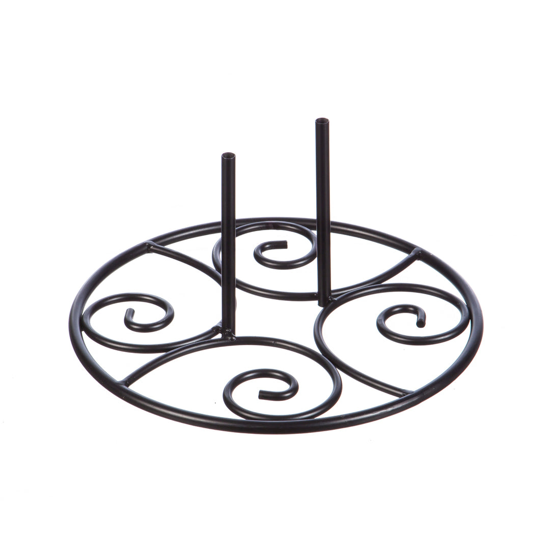 Garden Flag Stand Base Elegant Swirl