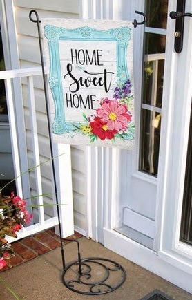 Garden Flag Stand Base Elegant Swirl