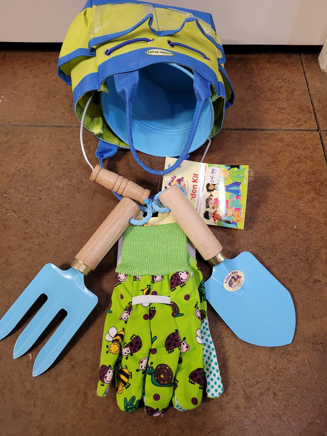 Little Pals Junior Garden Kit Blue Gardening Set