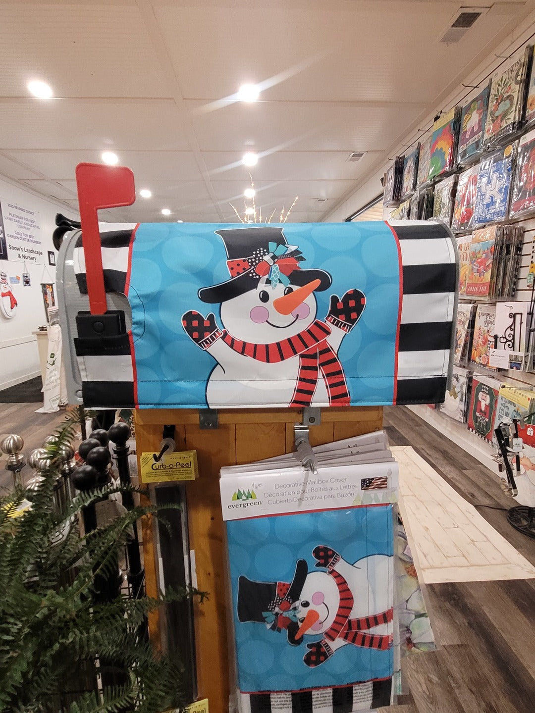 Mailbox Cover Patterned Snowman
