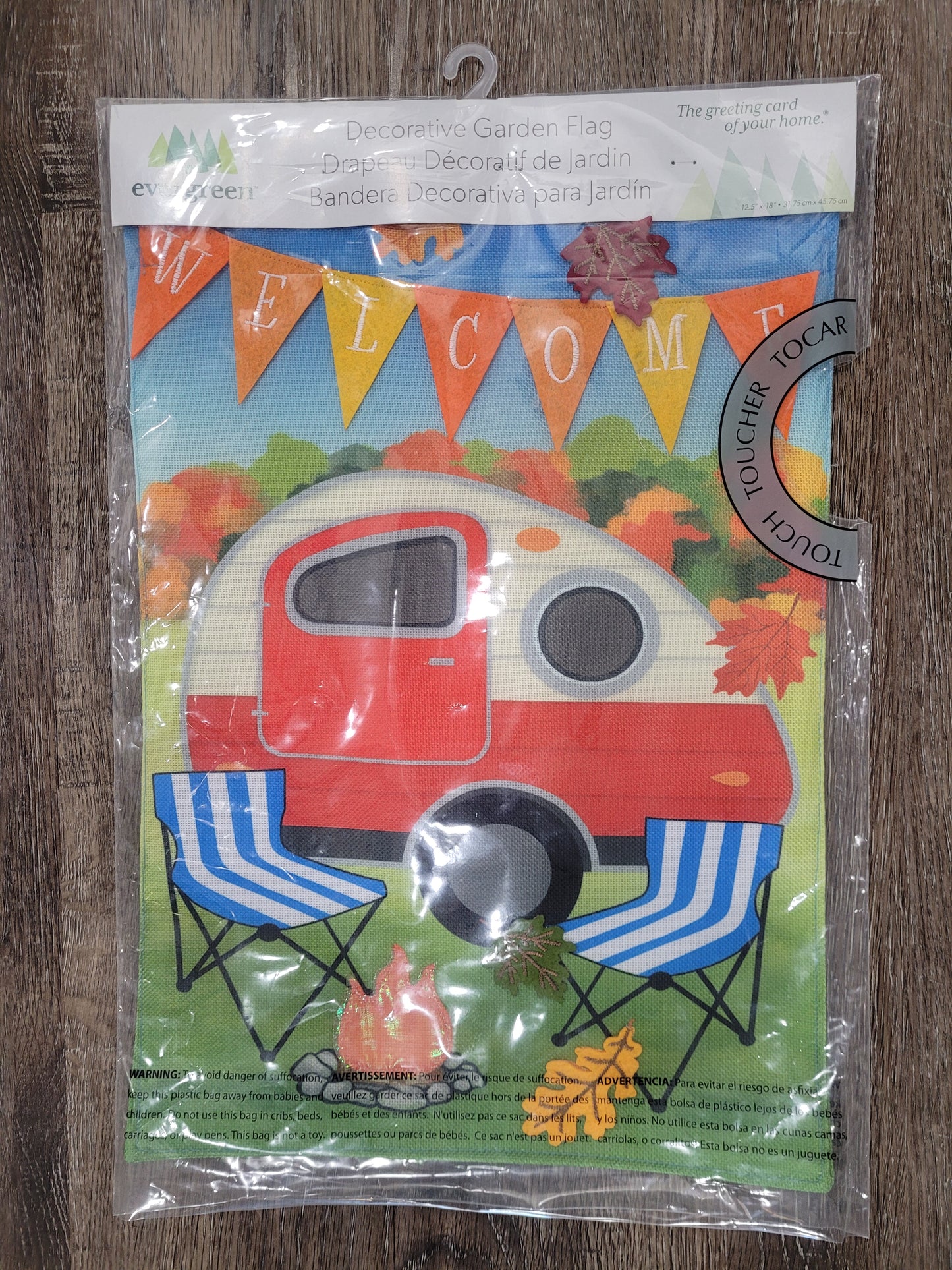 Garden Flag Fall Camper