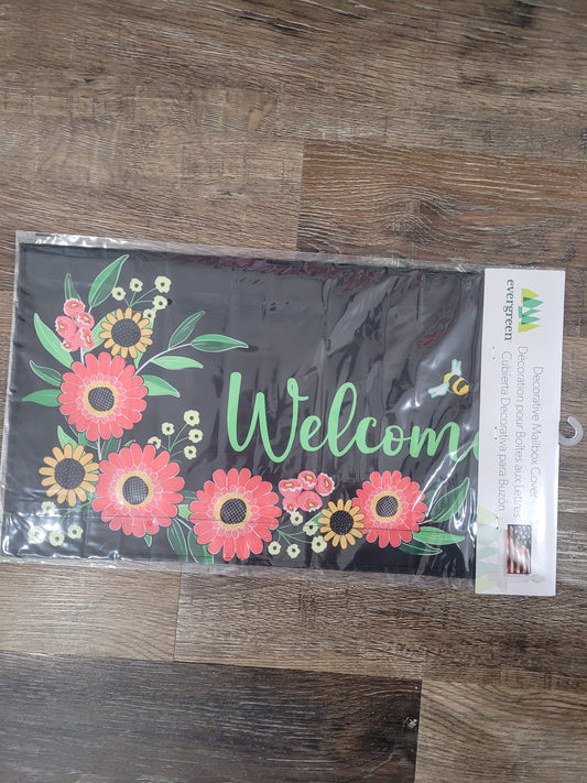 Mailbox Cover Welcome Wreath Gerber