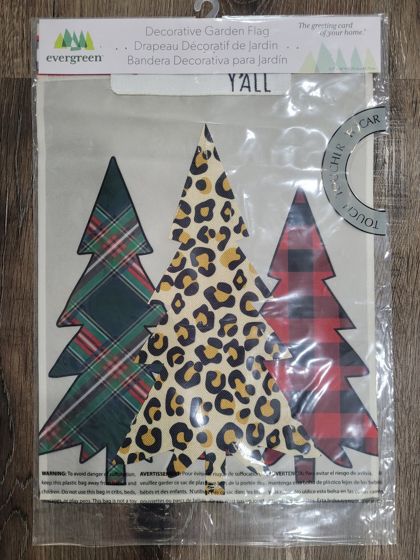 Garden Flag Mixed Print Christmas Trees Garden