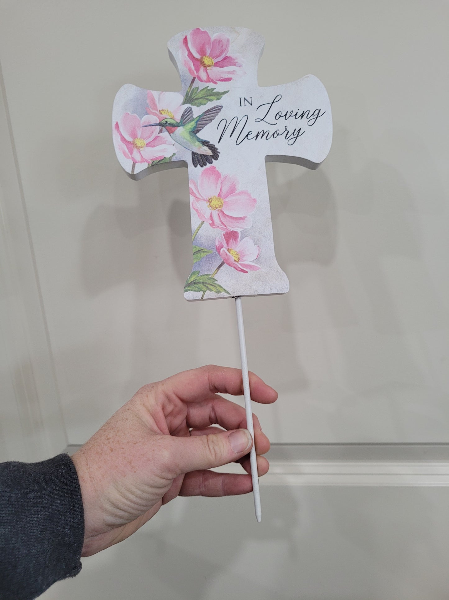 Loving Memory Pedestal Cross