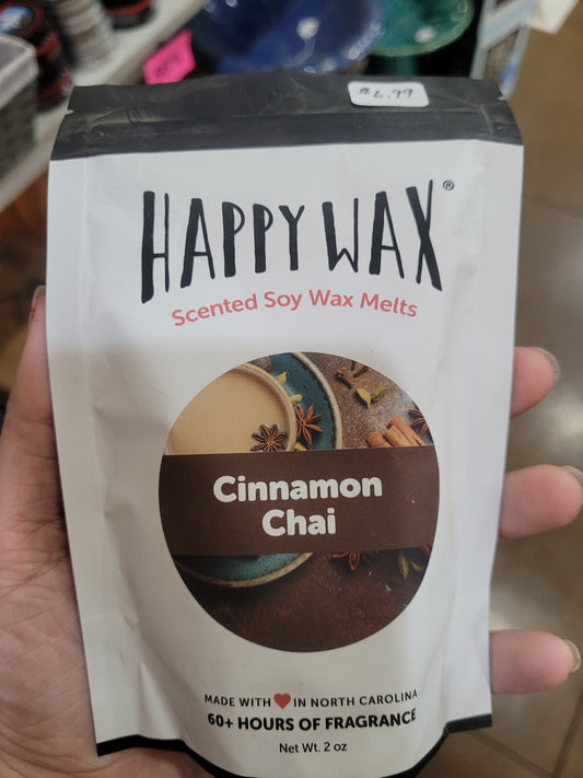 Happy Wax 2oz Pouch Cinnamon Chai Wax Melts