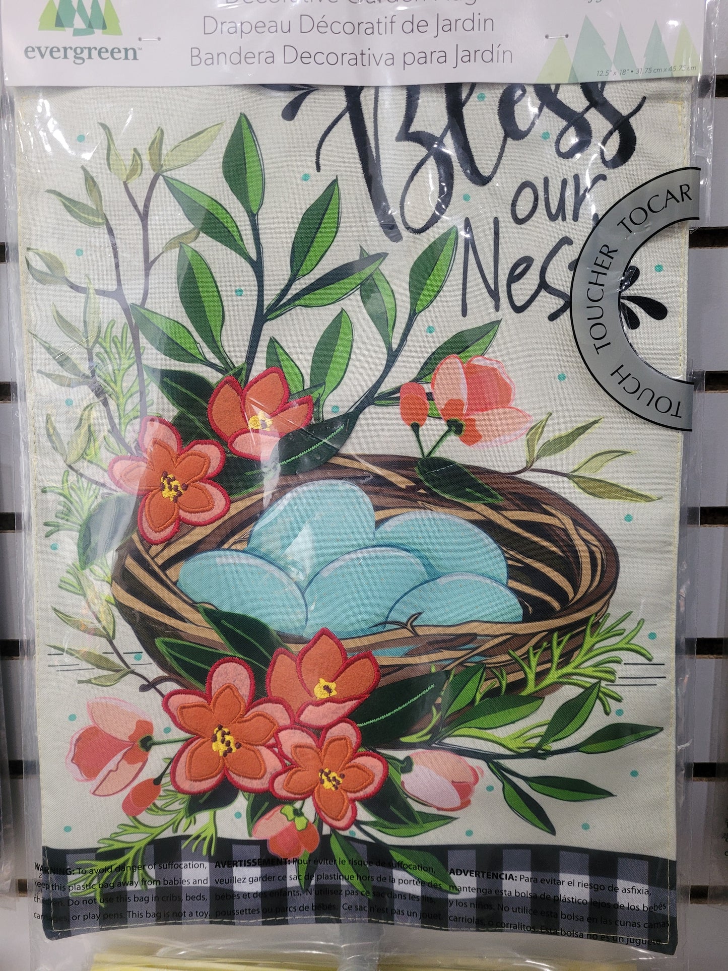 Garden Flag Spring Birds Nest