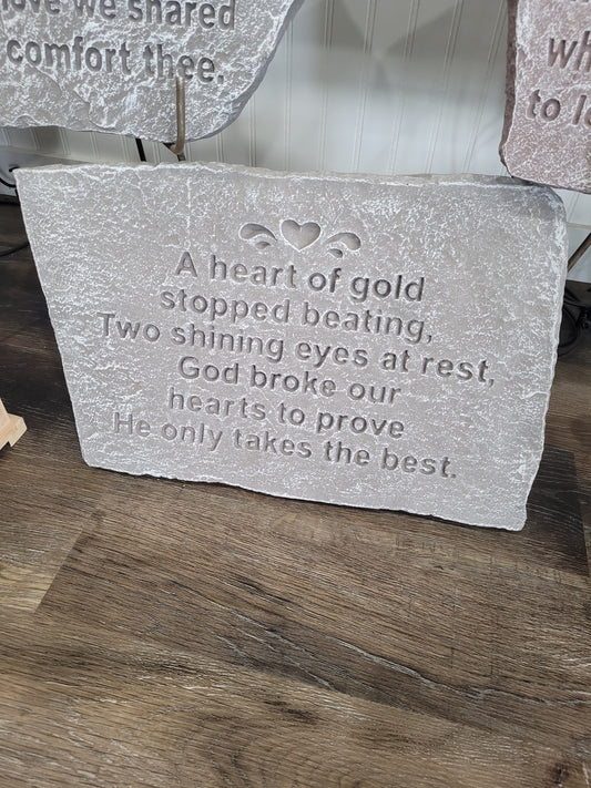 Plaque A Heart Of Gold