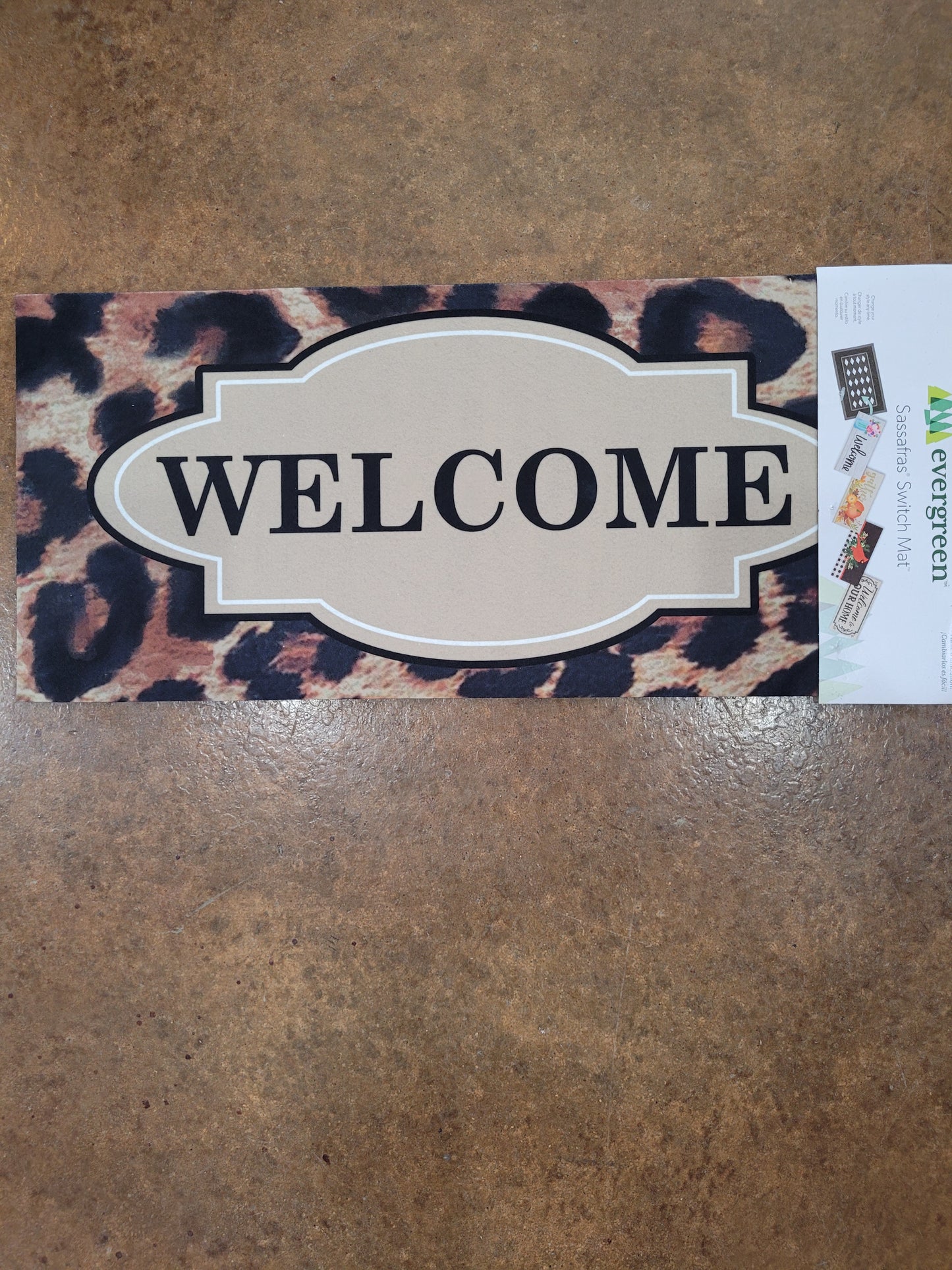 Switch Mat Animal Print Welcome