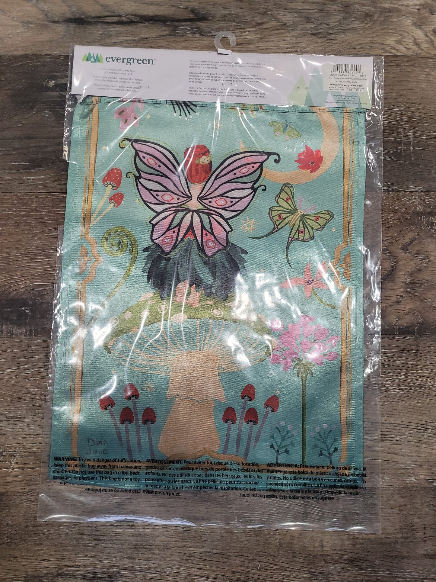 Garden Flag Fairy Wonderland Reversible Lustre
