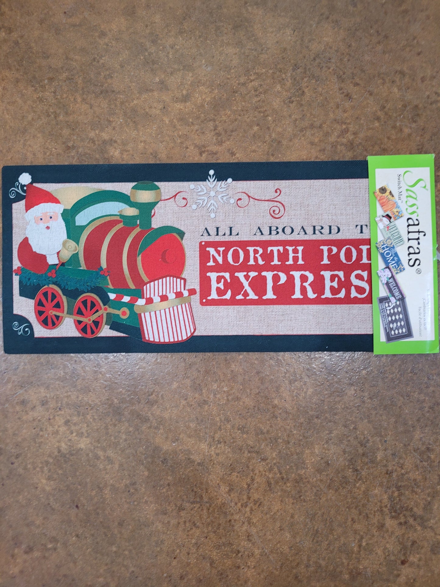 Switch Mat North Pole Express Burlap