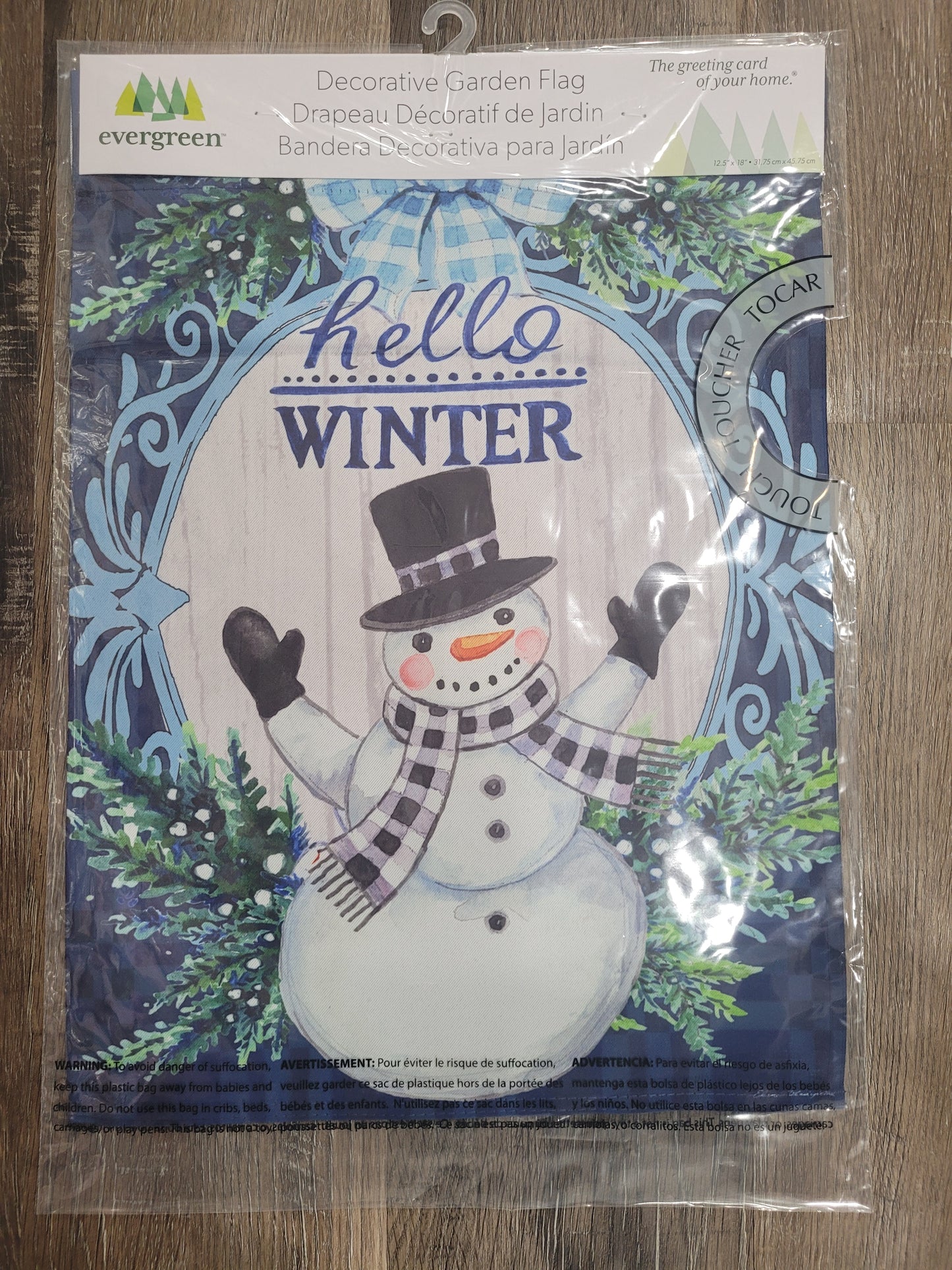 Garden Flag Winter Snowman