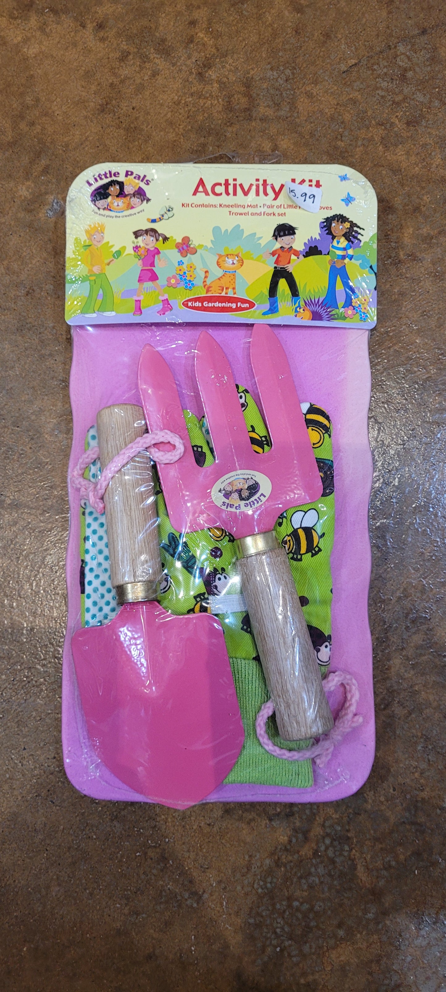 Little Pals Activity Kit Pink Gardening Set