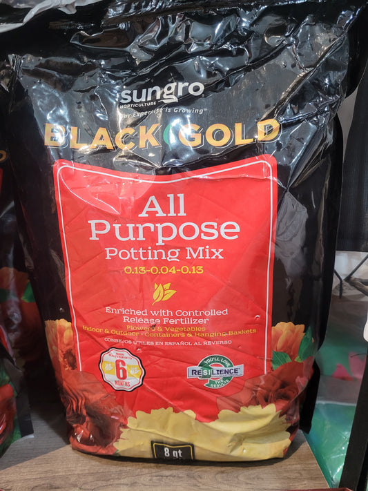 Black Gold All Purpose Soil 8QT