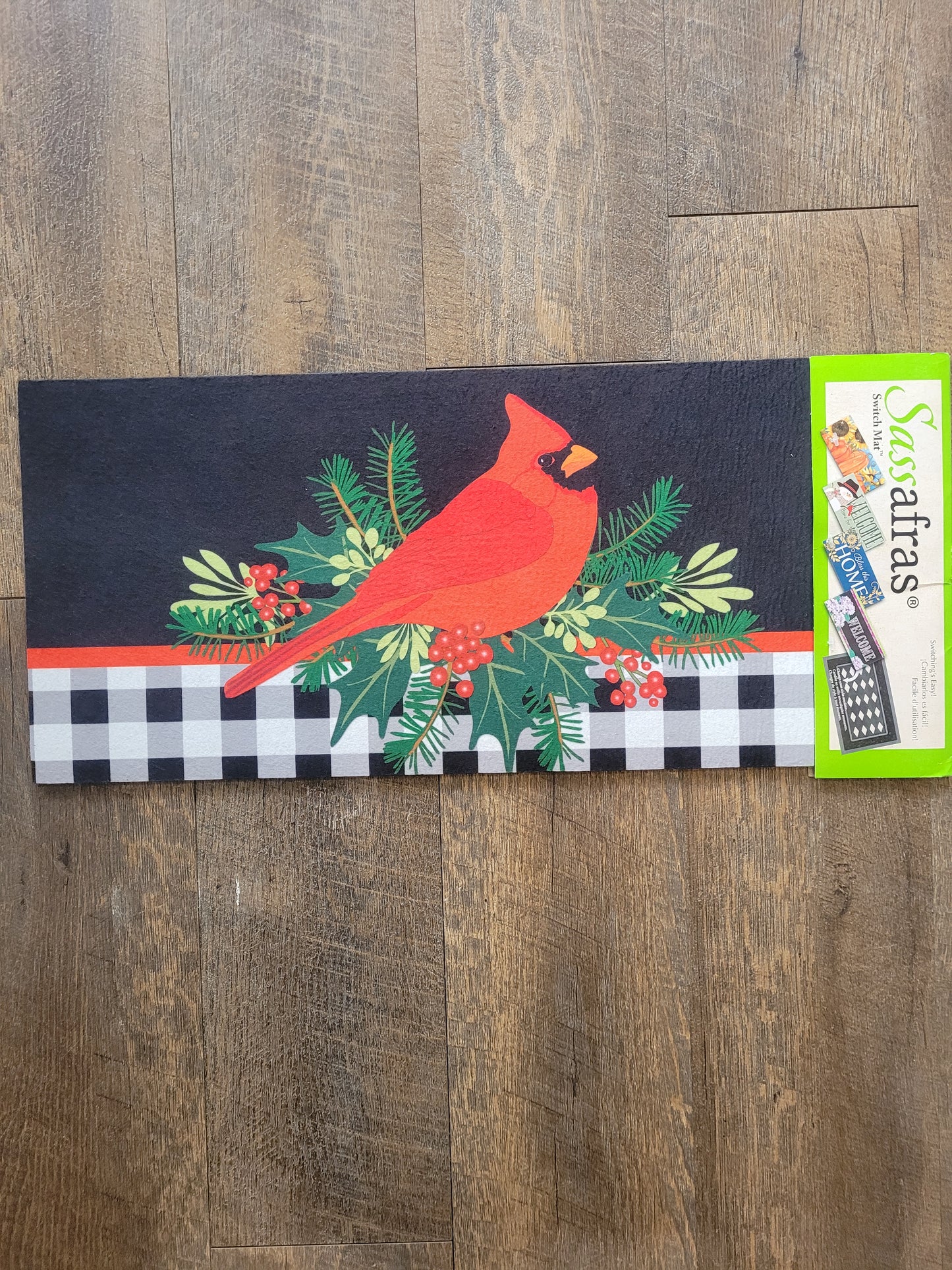 Switch Mat Merry Christmas Cardinal