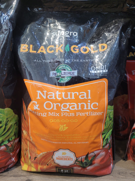 Black Gold Natural & Organic Soil 8QT
