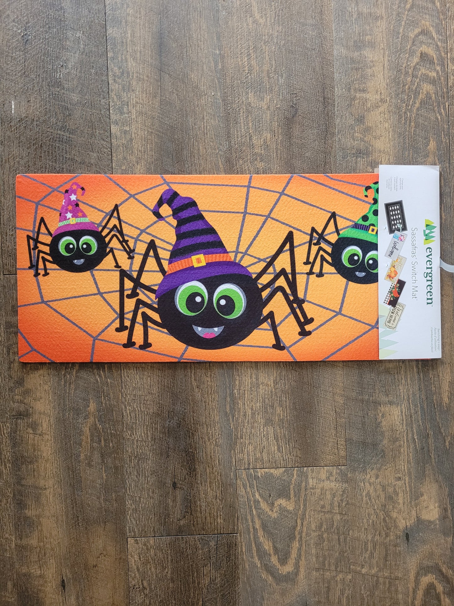 Switch Mat Happy Halloween Spiders