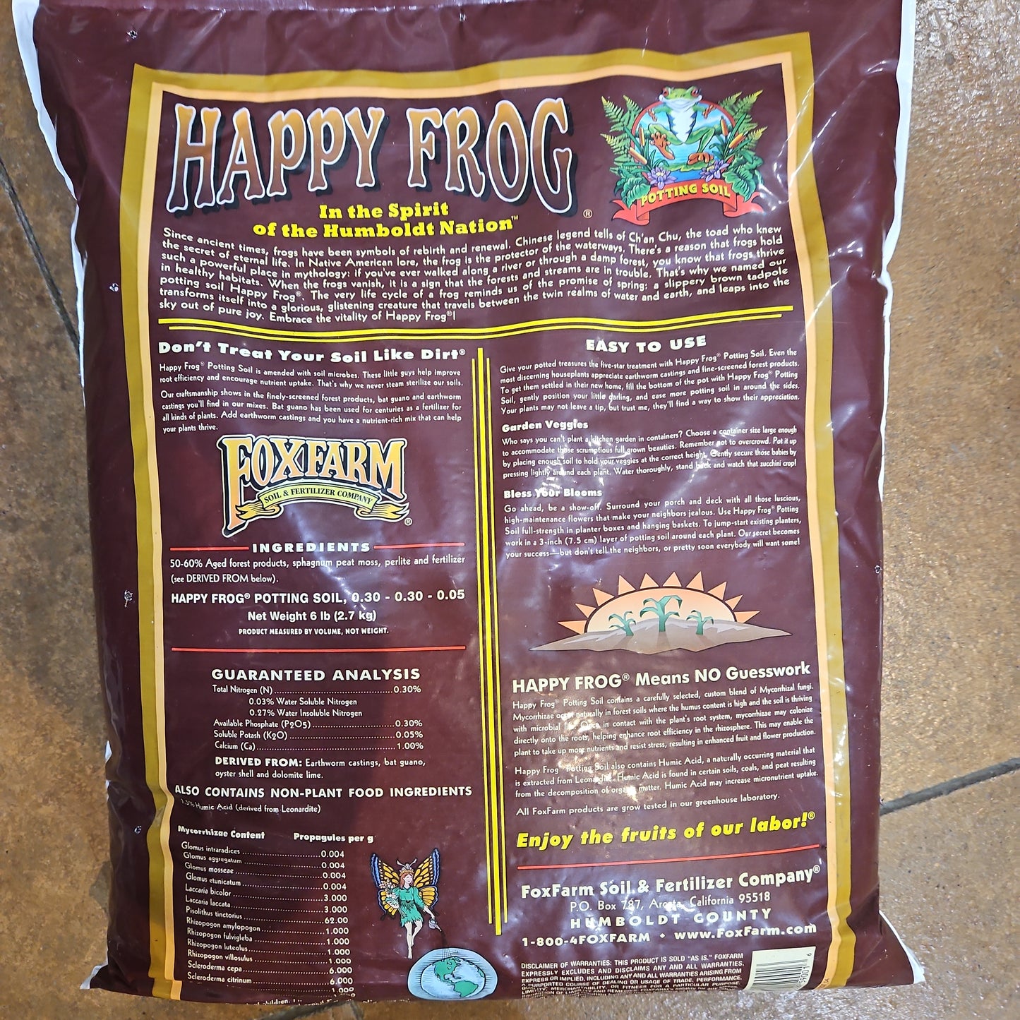 Potting Soil Happy Frog 12QT