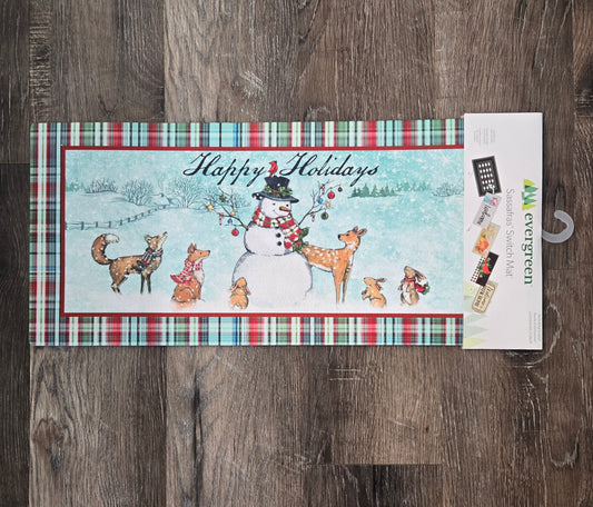 Switch Mat Snowman Holiday
