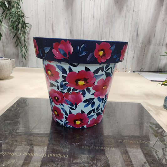 12" Zest Pot Pink Poppies