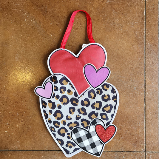 Door Decor Patterned Hearts