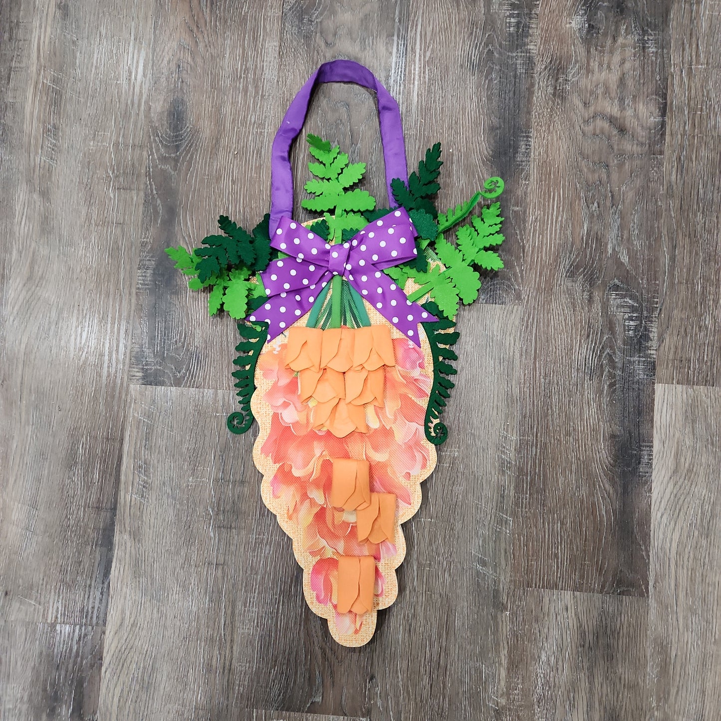 Door Decor Carrot In Bloom