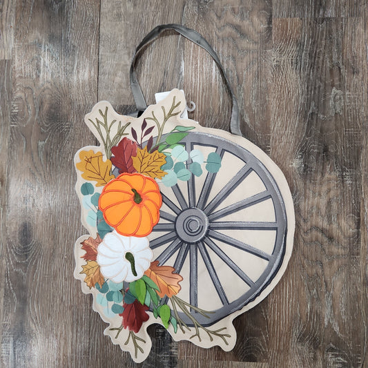 Door Decor Welcome Wagon Wheel