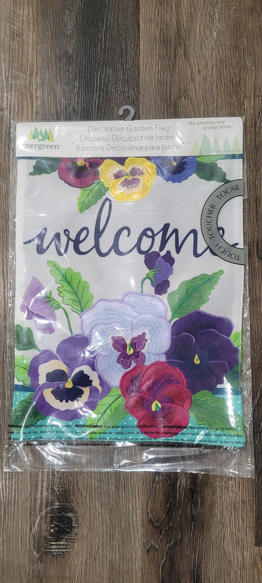 Garden Flag Pansy Garden