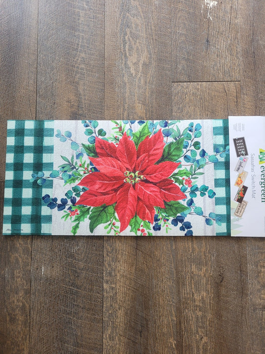 Switch Mat Merry & Bright Poinsettia