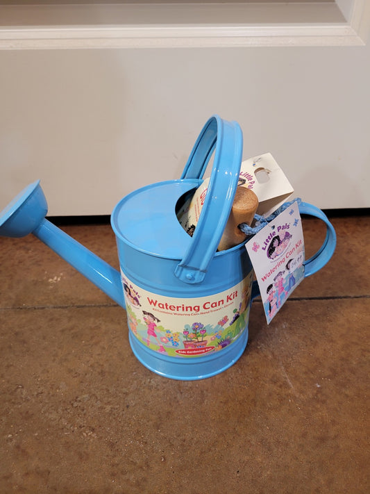 Little Pals Watering Can Kit Blue Gardening Set