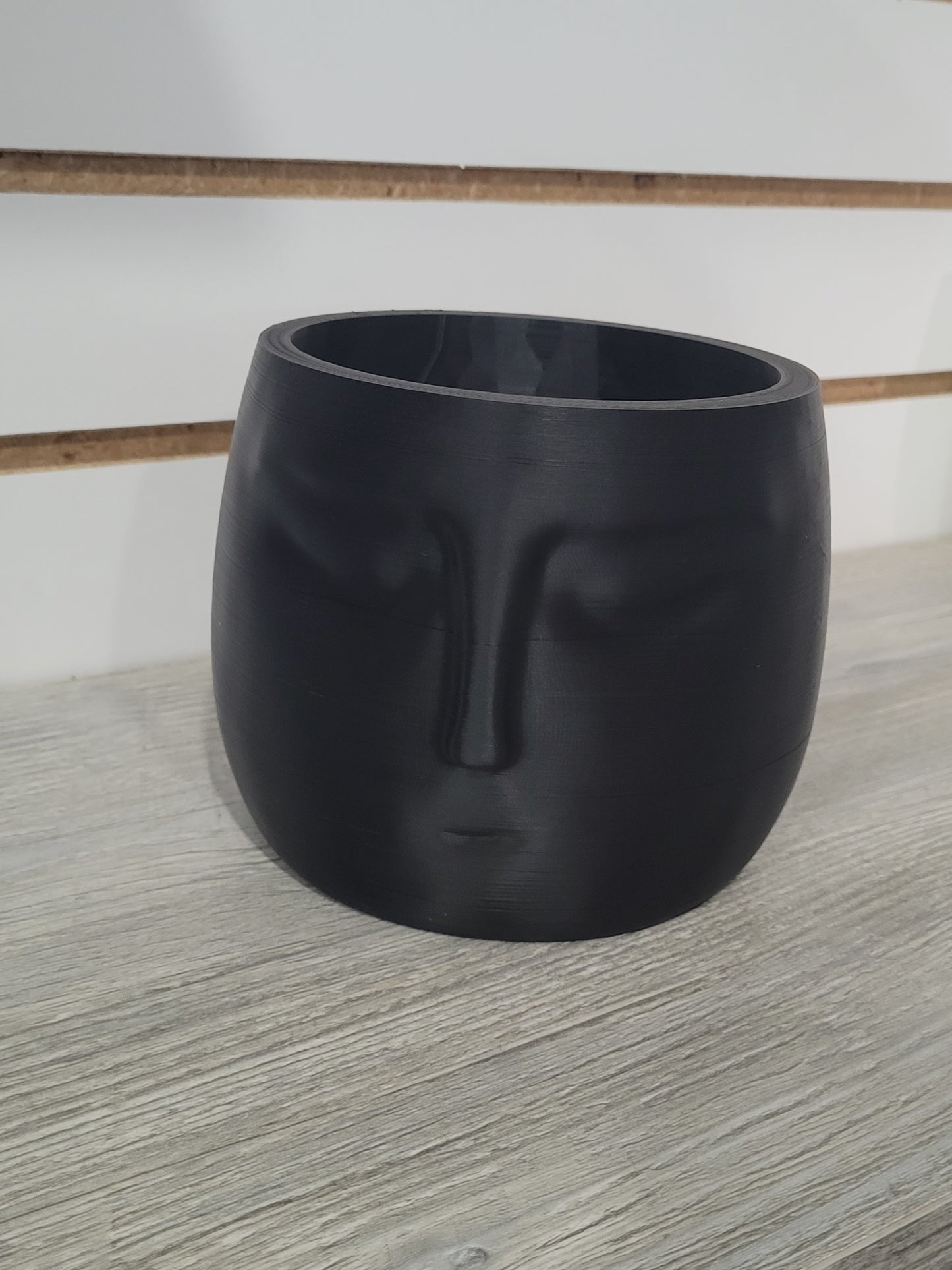 Pot Zen Head Lg Black