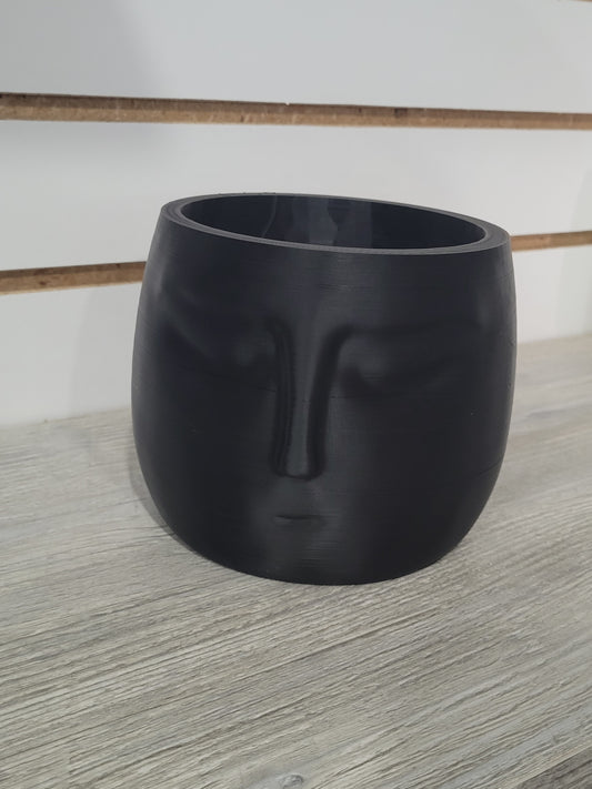 Pot Zen Head Lg Black