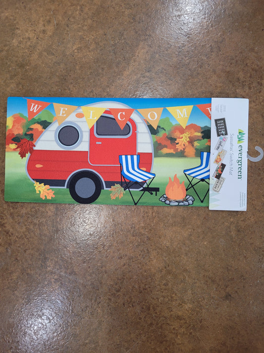 Switch Mat Fall Camper Welcome