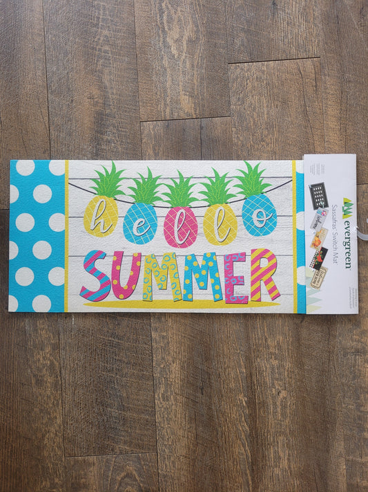 Switch Mat Hello Summer Pineapple Banner