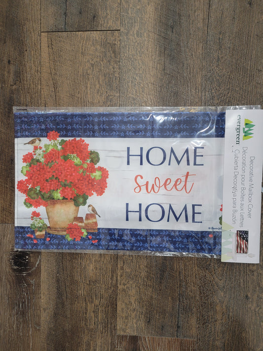Mailbox Cover Red Geraniums