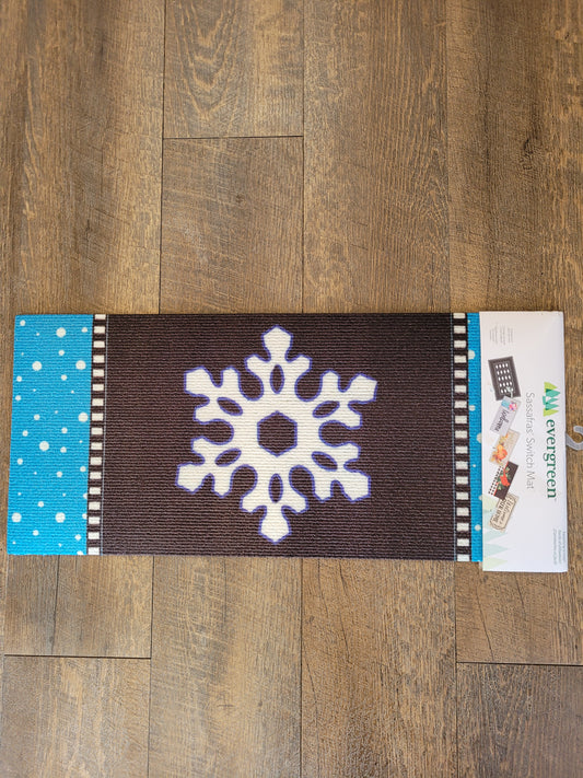 Switch Mat Patterned Snowflake Textured Sassafras