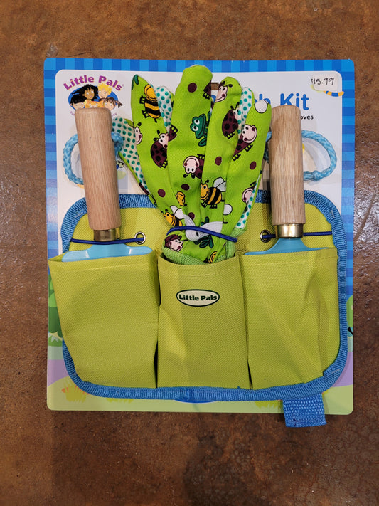 Little Pals Tool Pouch Kit Blue Gardening Set
