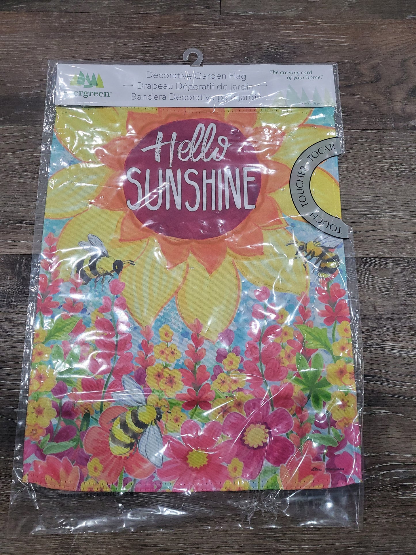 Garden Flag Hello Sunshine Suede