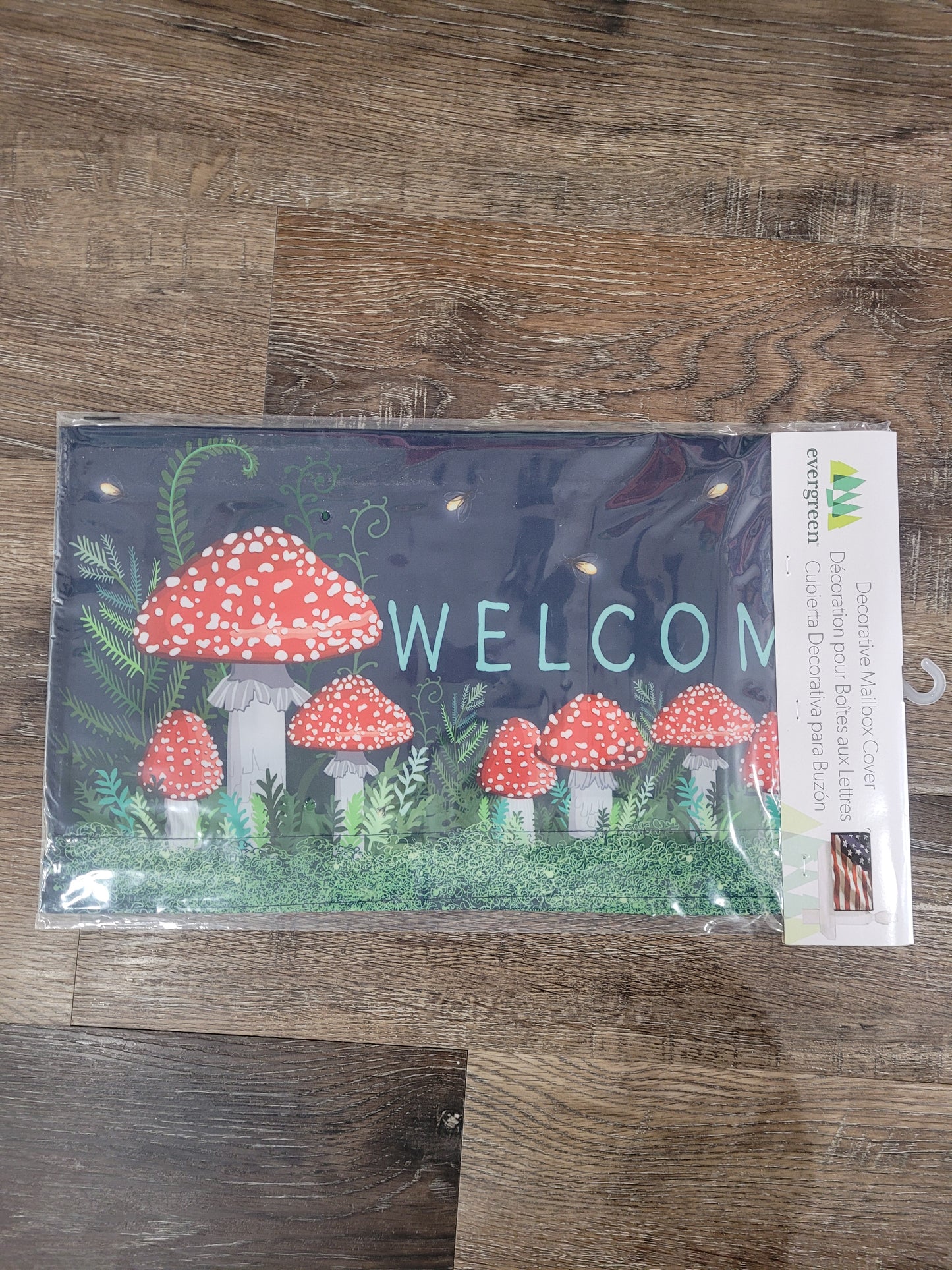 Mailbox Cover Welcome Friends Mushroom