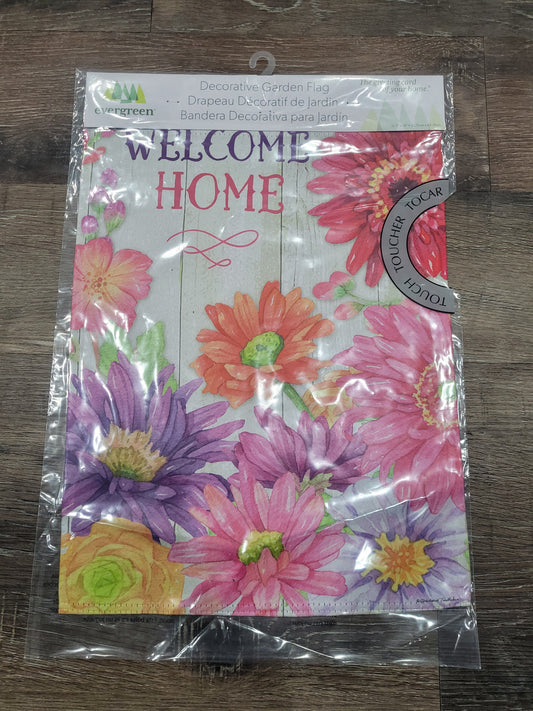 Garden Flag Welcome Home Spring Suede